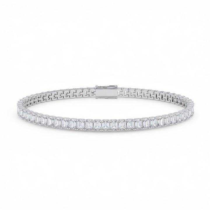 Emerald 4 Claw Tennis Bracelet