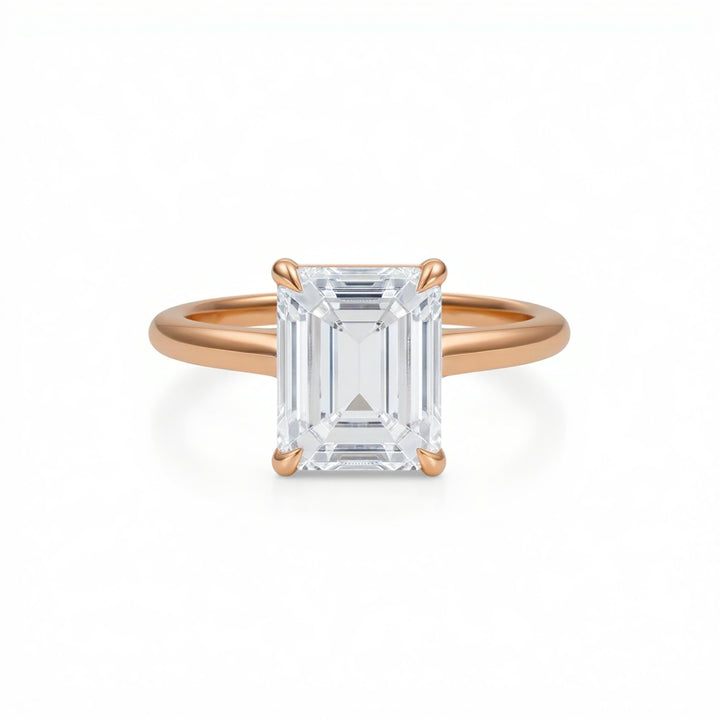Emerald Classic Cathedral Ring