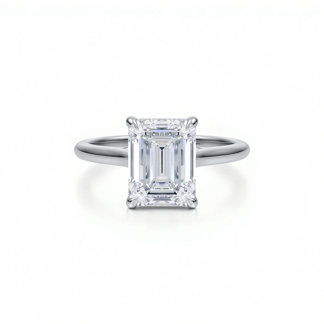 Emerald Classic Cathedral Ring