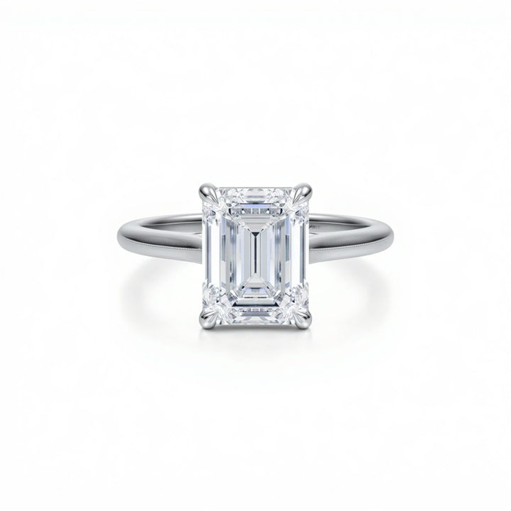 Emerald Classic Cathedral Ring