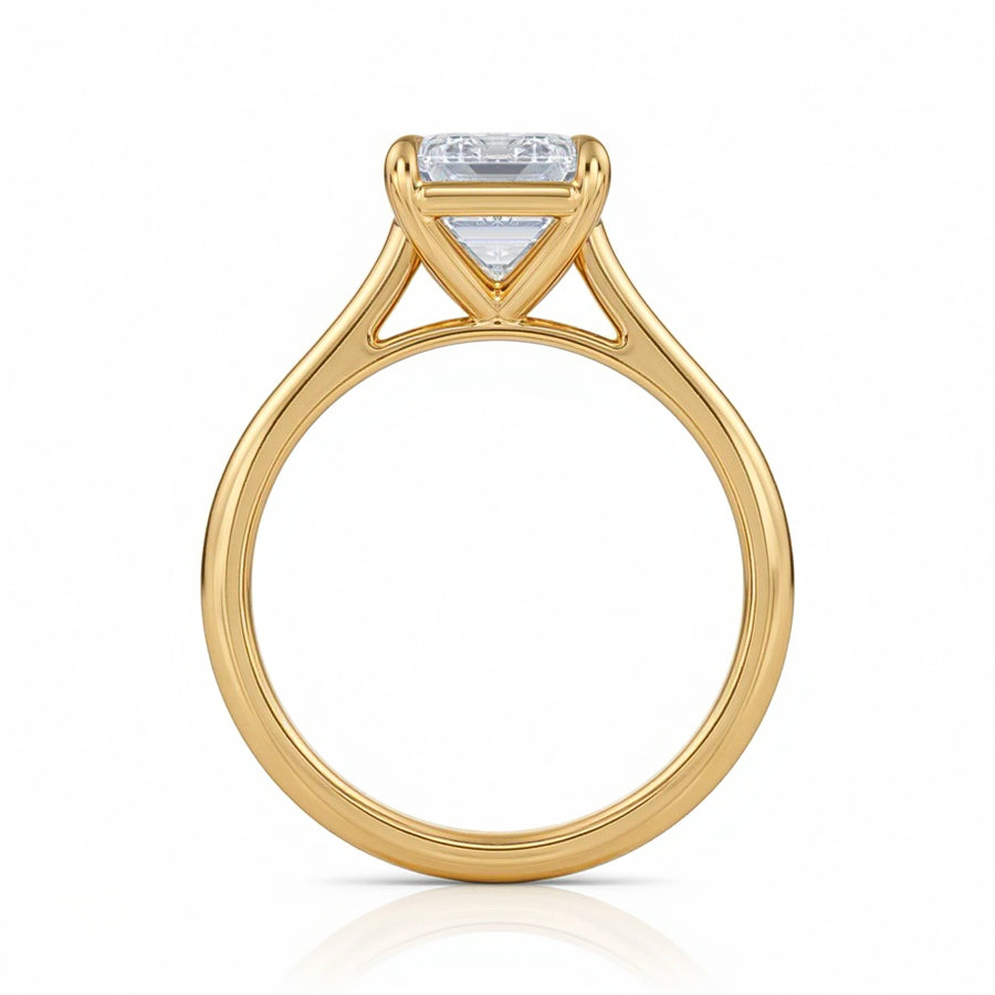 Emerald Classic Cathedral Ring