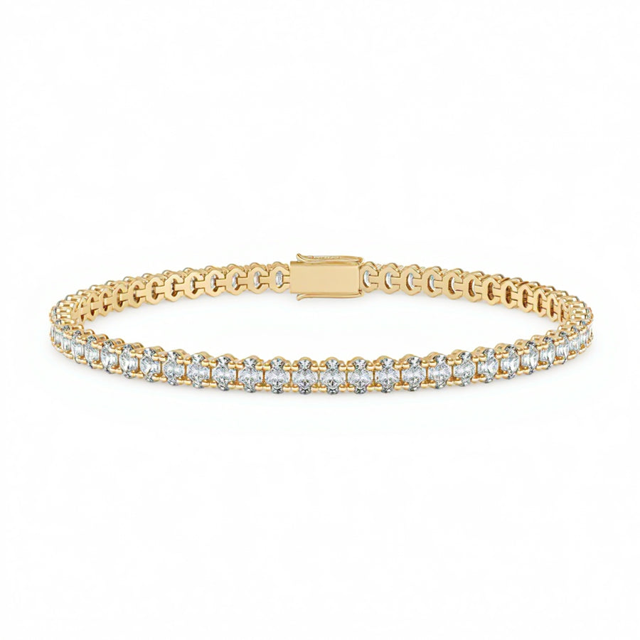 Oval 4 Claw Tennis Bracelet