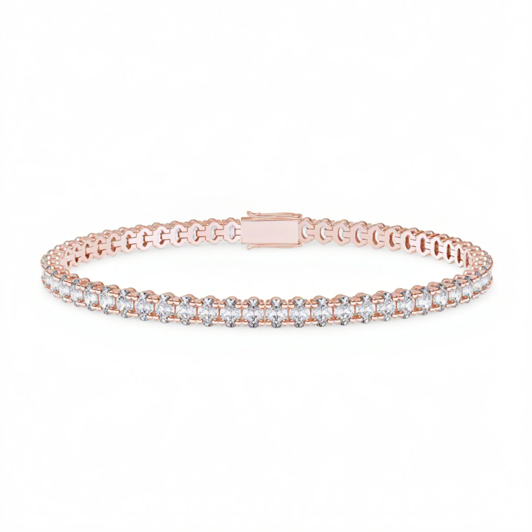 Oval 4 Claw Tennis Bracelet