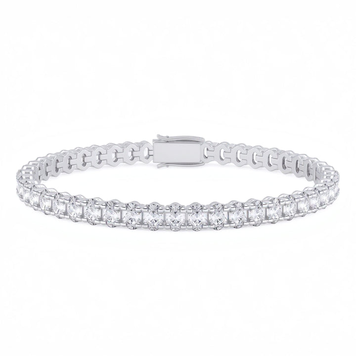 Oval 4 Claw Tennis Bracelet