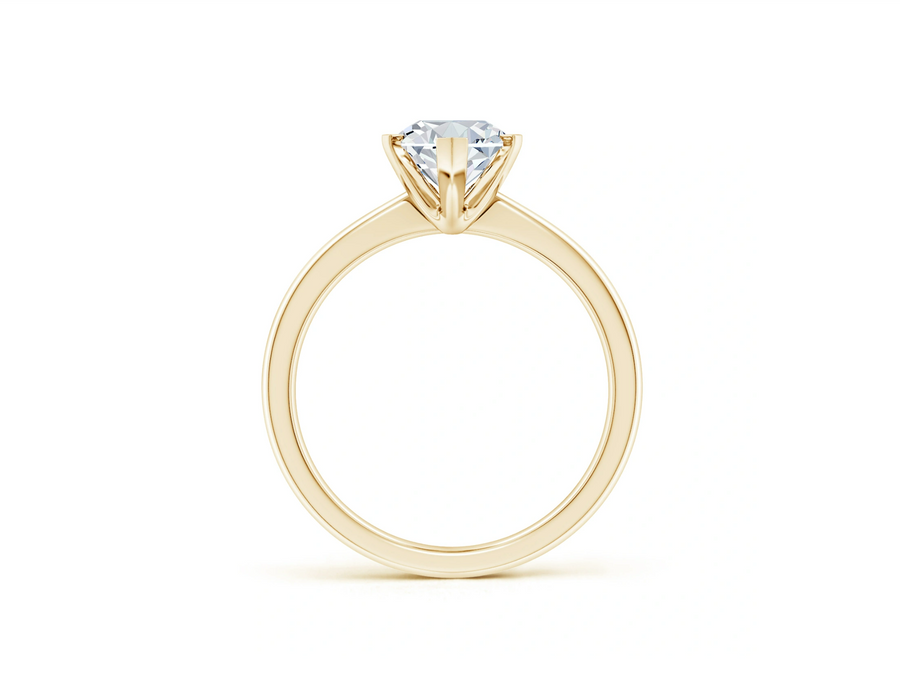 Marquise Tapered Shank Solitaire Engagement Ring