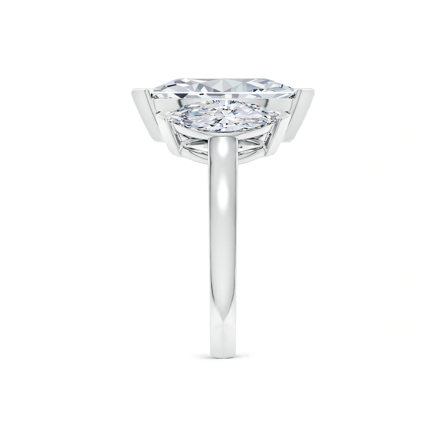 Marquise Three Stone Classic Engagement Ring