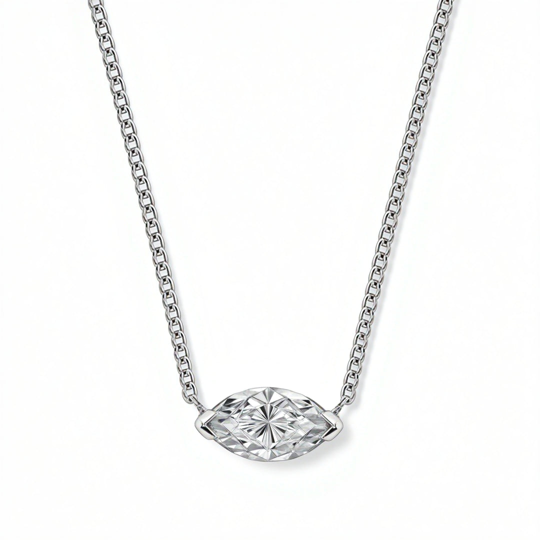 Marquise Solitaire Pendant Necklace