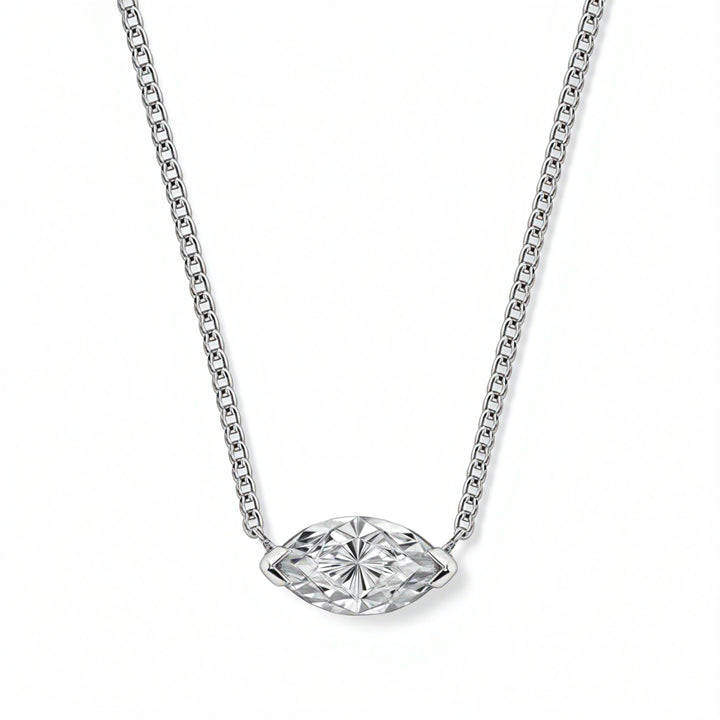 Marquise Solitaire Pendant Necklace