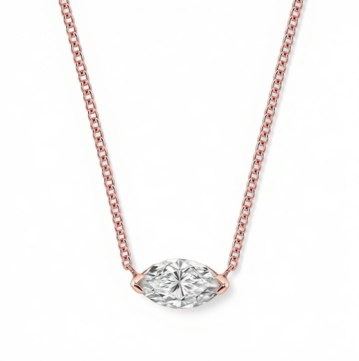 Marquise Solitaire Pendant Necklace