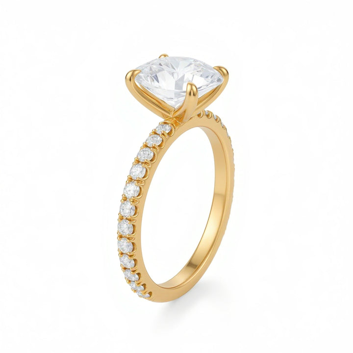 Oval Modern Pave Ring