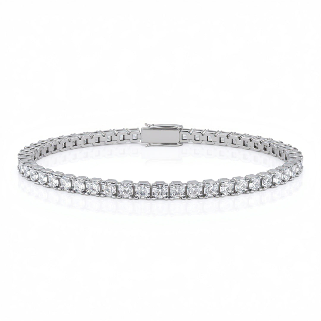 Asscher 4 Claw Tennis Bracelet