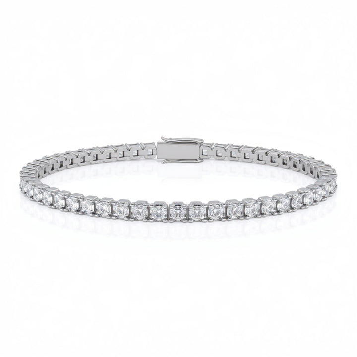 Asscher 4 Claw Tennis Bracelet