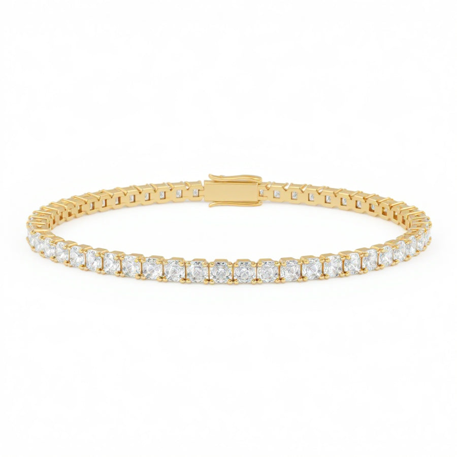 Asscher 4 Claw Tennis Bracelet